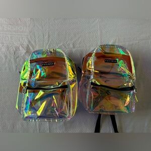 Equinox See through shiny mini backpacks